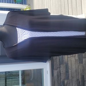 Blk. And white dots with attached black cover-up